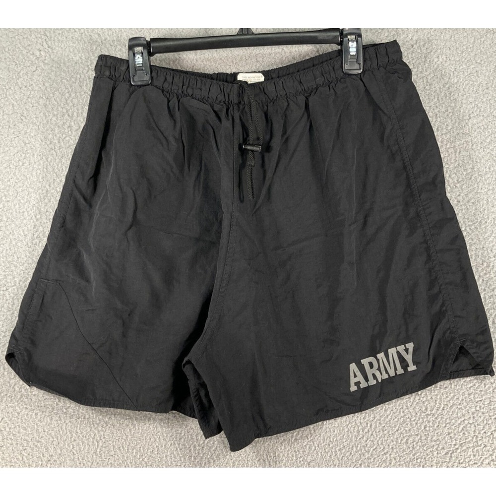 Army‎ PFU Shorts Mens XXL Black Nylon Supplex Logo Athletic Running